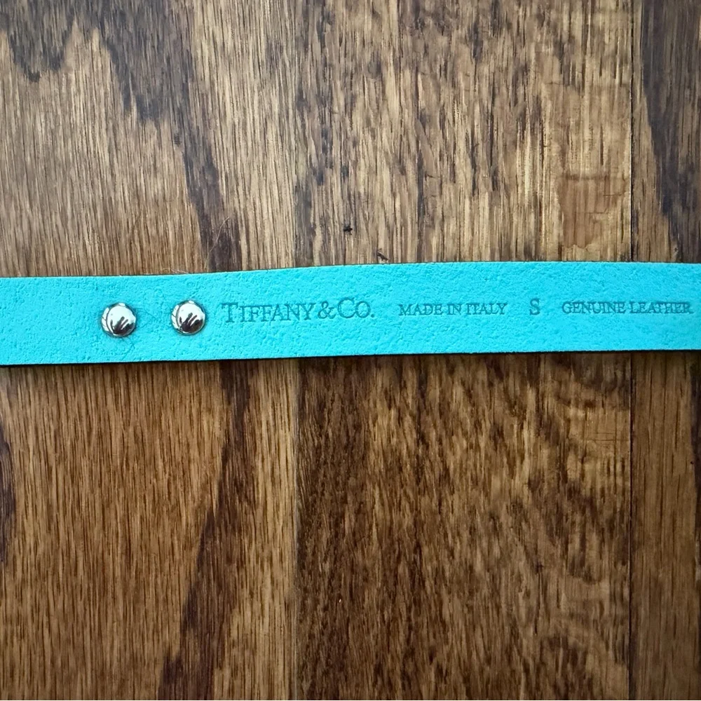 Tiffany & Co. Leather Pet Collar with Signature Return Plate - Size Small